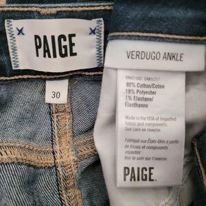 PAIGE VERDUGO ANKLE JEANS